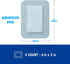 Nexcare Strong Hold Pain-Free Removal Adhesive Pads, 3 x 4 in, 4 Count