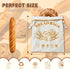 Hqyib 1 Pack 17x13 Inch, Beeswax Bread Bags for Sourdough & Homemade Bread, XL Reusable Sourdough Bags for Storage