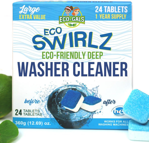 Eco Swirlz Washing Machine Cleaner, 24 Count for Effective Cleaning