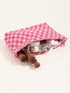 Cosmetic Bag, Cute Y2k Makeup Bag, Aesthetic Checkered Purse for Women