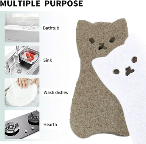 NUTRALSWAN sponges-6) Kitchen Sponges Reusable, Dish Sponge for Washing Dishes, Compostable Sponges for Cleaning