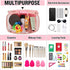 Chenille Letter Clear Makeup Bags Stuff Pouch, Preppy Zipper Makeup Bag with Handle, Transparent Waterproof Storage