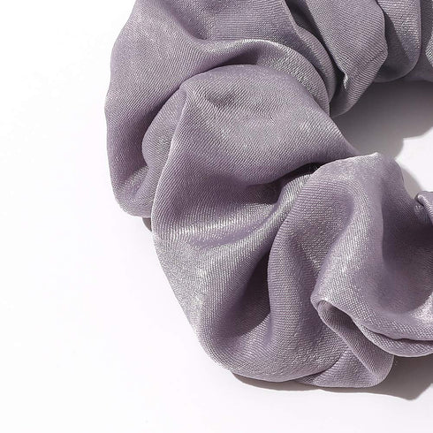 Ivyu Silk Satin Scrunchies, No Crease Hair Ties for Women, Thick Ponytail Holders with Soft Elastic Bands