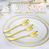 100 Count Heavy Duty Gold Plastic Spoons, BPA-Free, Heat Resistant, Premium Disposable Spoons for Party Supply
