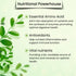 Moringa Leaf Powder, 8 oz, Freeze Dried & True Green 100% Pure Moringa Oleifera Leaf, Essential Amino Acids,
