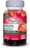 MegaFood Iron Energy Gummies, Vegan & Gluten-Free Iron Supplement with Vitamin B12 & B6, 60 Gummies