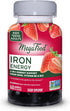 MegaFood Iron Energy Gummies, Vegan & Gluten-Free Iron Supplement with Vitamin B12 & B6, 60 Gummies