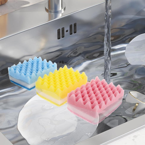 Healifty 6pcs Cleaning Sponge Eraser Sponges for Scrubbing Dishes