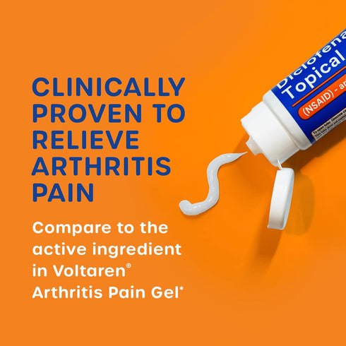 HealthCareAisle Diclofenac Gel Twin Pack, Diclofenac Sodium Topical Gel (NSAID) Arthritis Pain Reliever 1%