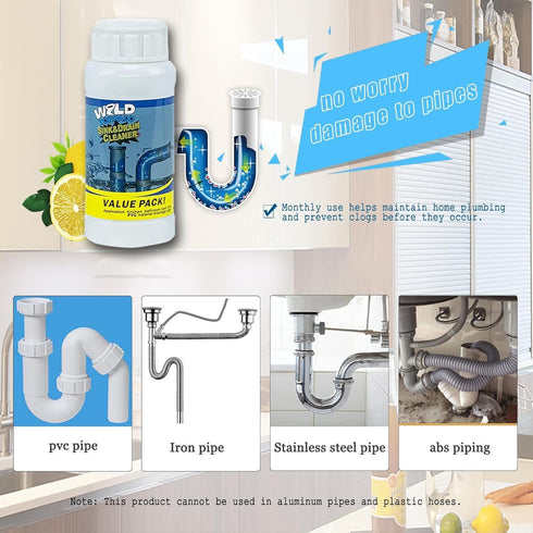 YAGUAN 2026 (2PC) Upgrade Wild Tornado Pipe Dredge, Powerful Sink Drain Cleaner, Multi-functional Drains Cleaners Fast