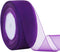 1-1/2 Inch Sheer Organza Ribbon, 50 Yards/Roll (Purple)