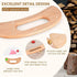 MObyat 1Pcs Wood Therapy Massage Gua Sha Tool Lymphatic Drainage Massager Grip Scraping Board Anti Cellulite for Body
