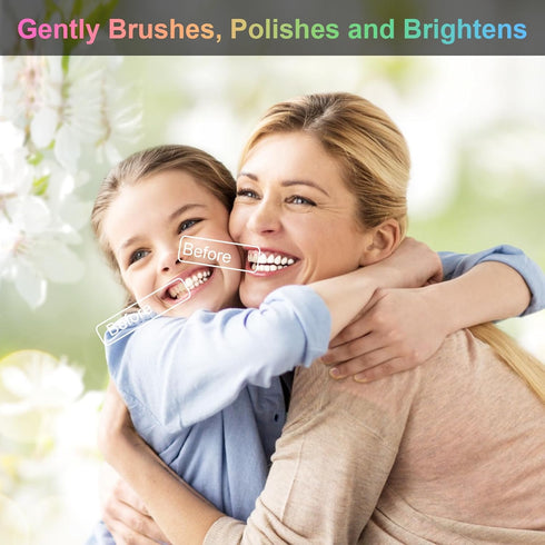 Soft Toothbrush with Flexible Head - Gentle Care for Sensitive Teeth, Tapered Bristle Brush - Pack of 4 Variety Colors