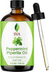 SVA Peppermint Piperita Essential Oil – 4 Fl Oz – 100% Natural for Diffuser, Hair Care, Skin Care, Aromatherapy