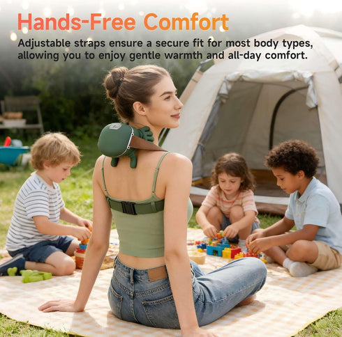 LOVMASSG 3 Shoulder and Neck Massager with Heat, Palm-Like Kneading, Adjustable Speeds, Ergonomic Design for Muscle