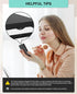 wobsion Small Compact Mirror, 1x/2x Travel Magnifying, 2-Sided Handheld Folding Mirror - Black
