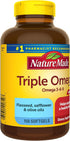 Nature Made Triple Omega 3 6 9, Flaxseed, Safflower, & Olive Oils, 150 Softgels, Fish Free Omega 3 Supplement