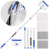 Baseboard Cleaner Tool with Handle, Extendable Wall Cleaner, Includes 4 Reusable Cleaning Pads for Quick Cleaning