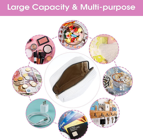 Xinjoduz 1 PCS Menstrual Bags for Teen Girls, Mini Corduroy Travel Period Bag for Sanitary Napkin Storage Portable
