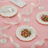 SILVER SPOONS Elegant Disposable Plates For Party - (10 pc) Heavy Duty Disposable Salad plates 8.25”, Fine Dining Plastic Dishes For Elegant China Look, Great Upscale Celebrations & Events, Ivory/Gold
