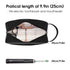 Narwey Clear Travel Toiletry Bag - Dopp Kit Makeup Organizer for Women and Men (Clear-Black)