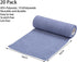 NovaPuff 20 9.84*9.84 Pcs in Grey Tear-Away Microfiber Towels, Lint-Free Cleaning Cloth Washable Paper Towels, Ultra