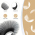 LASHVIEW Individual Lashes, Ellipse Flat Eyelash Extensions 0.20mm D Curl 8-15mm Mixed Tray, Mink Black, Super Matte