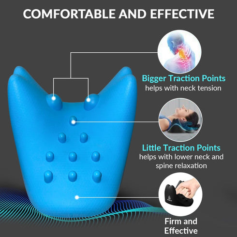 Neck and Shoulder Relaxer Neck Stretcher for Pain Relief - Cervical Neck Traction Device for Posture Alignment