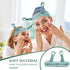 Spa Headband Facial Makeup Head Band Microfiber Soft Coral Fleece Hair Wraps, Cute Snail Cartoon Christmas Accessories