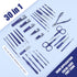 WOAMA 30-Piece Manicure Set, Professional Nail Clippers Pedicure Kit for Toenail Fingernail Care, Blue