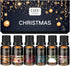 Christmas Essential Oils Gift Set, for Home, for Diffuser, 6x10mL, CAKKI Premium