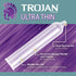 TROJAN 12 Count Pack Ultra Thin Sensitivity Condoms - Ribbed