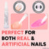 Nailene Perfect Bond Nail Glue, Super Strong Adhesive for Acrylic and Press On Nails, 2 Pack