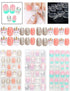 Rain Bingo 72 Pieces False Nails for Kids, Unicorn Short Fake Artificial Full Cover Nail Art Kits with Glue Tabs