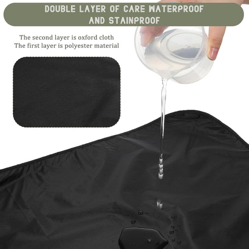 TIESOME 1 2817 Inch, Pcs Bibs for Adults, Double Layer Stretchable Adult Bib Reusable Waterproof Washable Clothing