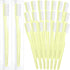 CHENGU 200 Pack Individually Wrapped Disposable Toothbrush Bulk, Single Use Travel Toothbrushes for Adults (Yellow)