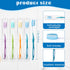 Maxcheck 200 Packs Colorful Prepasted Disposable Toothbrushes, Individually Pre Pasted Toothbrushes for Homeless Gift
