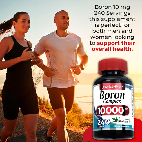 FITO MEDIC'S Lab Boron Supplement, 10 mg, 240 Servings, Ultra High Absorption for Men and Women
