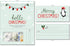Holiday Card | Zip-Open Money Holder with Clear Plastic Window for Cash, Check, & Gift Card (Penguin)