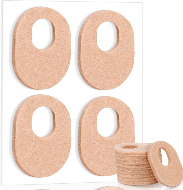 WILLBOND 48 Pack Callus Pads, Soft 1/4" Thick Oval Shape Corn Pads for Feet Pain Relief, Nude