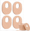 WILLBOND 48 Pack Callus Pads, Soft 1/4" Thick Oval Shape Corn Pads for Feet Pain Relief, Nude