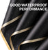 RUSPEPA 20 Sheets Flower Wrapping Paper - Black - Gold Edge Waterproof Floral Bouquet Packaging for Birthday, Wedding,