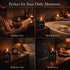 MKCLDE Set, 4 Pack Set Candles for Men Gift Masculine Scented Soy Candles for Men, Leather, Smoke, Oak & Lavender