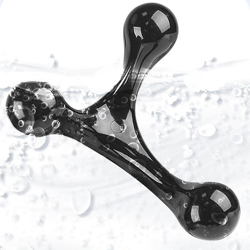 WEISUYUUS Handheld Manual Massager Body Massager Three Ball Back Massage Stick Health Massage Tool for Neck Waist HIPS