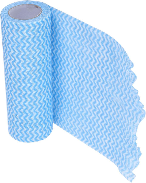 Cleaning Cloths Wipe Roll, Reusable Kitchen Cleaning Wipe, Wash Rags for Home, Kitchen Use (Blue)