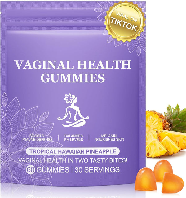 Pineapple Gummies for Women PH 60 Count, PH Balance for Women, Probiotics