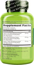 NATURELO Mushroom Supplement for Brain & Immune Health with Lion’s Mane, Reishi, Turkey Tail - 90 Vegan Capsules