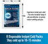 General Medi Instant Ice Cold Pack (4”x 5.5”) – 8 Packs Disposable Cold Therapy Ice Packs for Pain Relief and