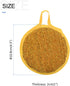 Kitchen Cleaning Sponges (10.8 x 2cm/4.3" x 1"), Scrub Sponges Round Scrubber Scouring Pad Dish Sponge - for Dish, Pots and Pans Cleaning, Yellow