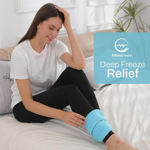 Cooling Towel with 2 Soft Gel Ice Pack Inserts, Multi-Purpose Compression Wrap for Neck, Legs, Arms, Shoulders, Ideal
